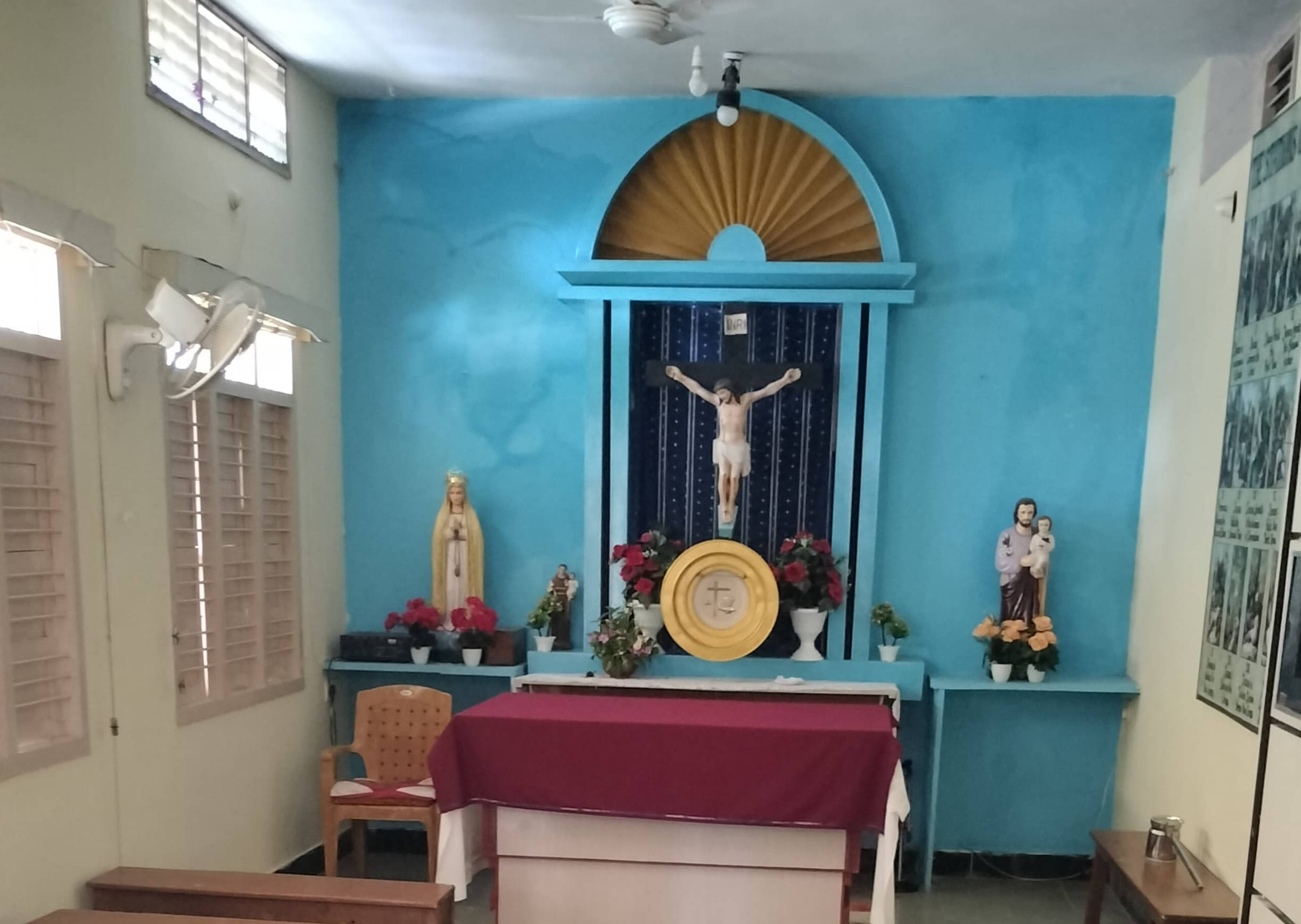 altar of fathima matha church toopran